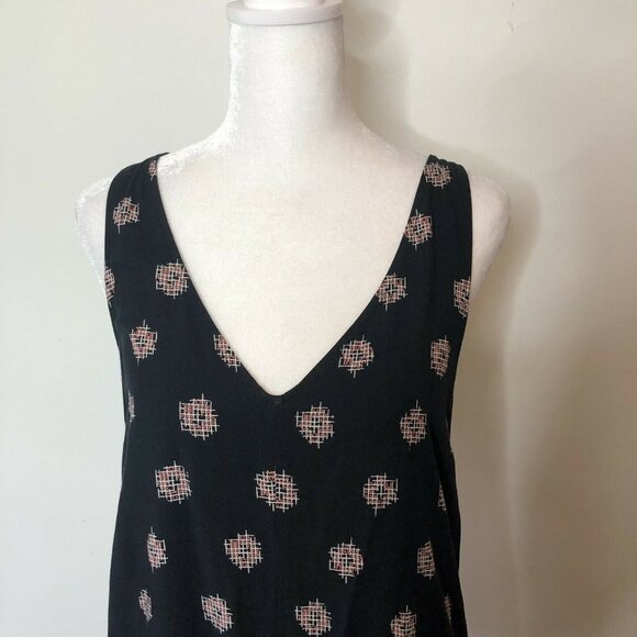 GAP Size S Black Maxi Dress Sleeveless Twist Back - Picture 4 of 8